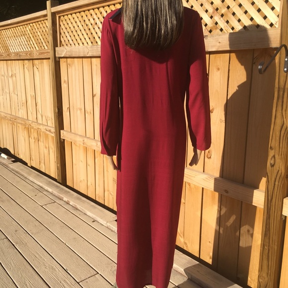 sale MAXI DRESS WITH BLOUSE TOP - Picture 3 of 8